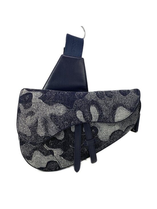 Christian Dior Handbags - Dior Shoulder Bag Dark Navy Gray Leather
